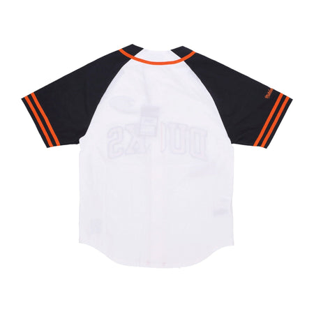 MITCHELL &amp; NESS Casacca Bottoni Uomo Nhl Practice Day Button Front Jersey Anaduc White da uomo