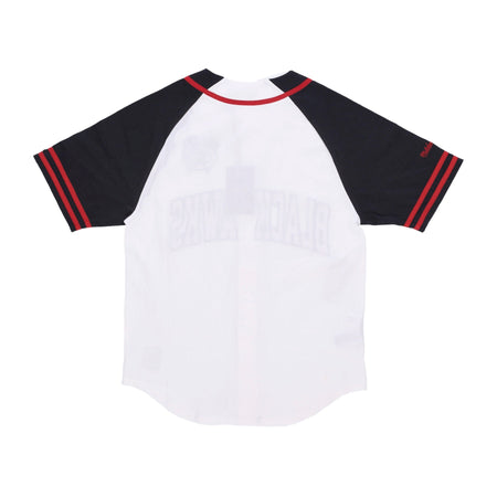 MITCHELL &amp; NESS Casacca Bottoni Uomo Nhl Practice Day Button Front Jersey Chibla White da uomo