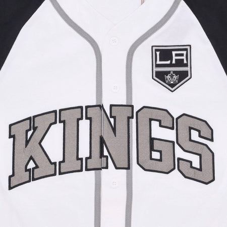 MITCHELL &amp; NESS Casacca Bottoni Uomo Nhl Practice Day Button Front Jersey Loskin White da uomo