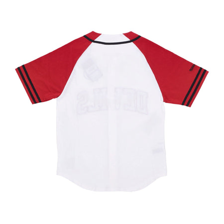 MITCHELL &amp; NESS Casacca Bottoni Uomo Nhl Practice Day Button Front Jersey Nejdev White da uomo