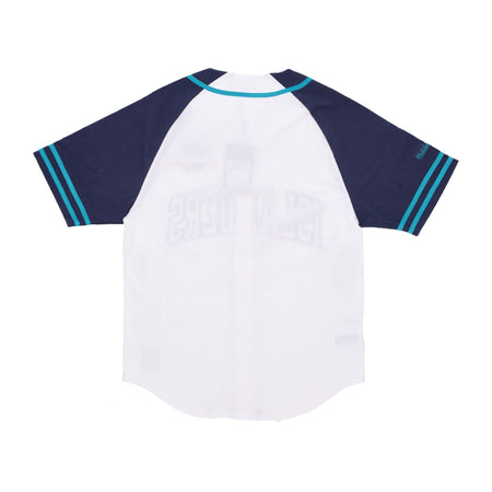 MITCHELL &amp; NESS Casacca Bottoni Uomo Nhl Practice Day Button Front Jersey Neyisl White da uomo