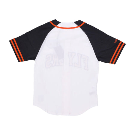 MITCHELL &amp; NESS Casacca Bottoni Uomo Nhl Practice Day Button Front Jersey Phifly White da uomo