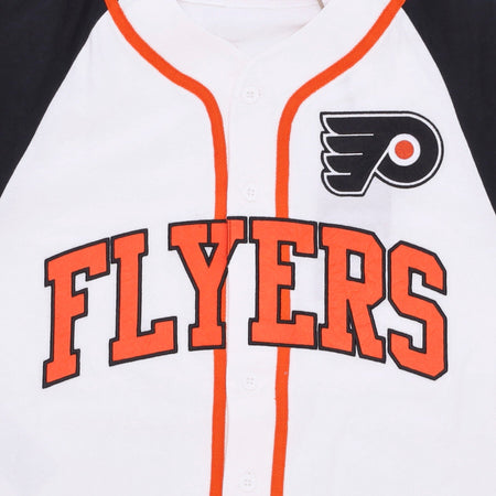 MITCHELL &amp; NESS Casacca Bottoni Uomo Nhl Practice Day Button Front Jersey Phifly White da uomo