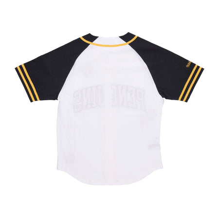 MITCHELL &amp; NESS Casacca Bottoni Uomo Nhl Practice Day Button Front Jersey Pitpen White da uomo