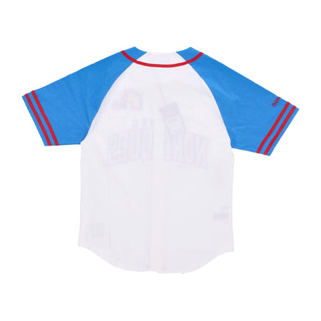 MITCHELL &amp; NESS Casacca Bottoni Uomo Nhl Practice Day Button Front Jersey Quenor White da uomo