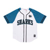 MITCHELL & NESS Casacca Bottoni Uomo Nhl Practice Day Button Front Jersey Sajsha White da uomo