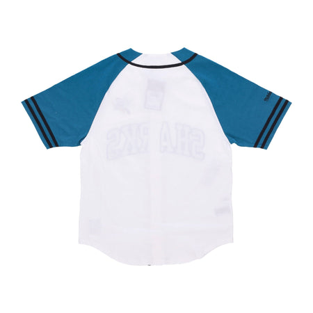 MITCHELL &amp; NESS Casacca Bottoni Uomo Nhl Practice Day Button Front Jersey Sajsha White da uomo