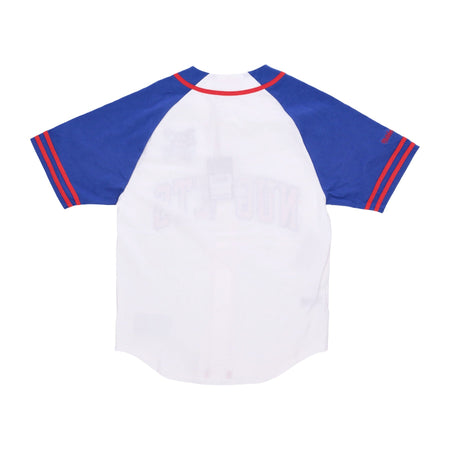 MITCHELL &amp; NESS Casacca Bottoni Uomo Nba Practice Day Button Front Jersey Hardwood Classics Dennug White da uomo