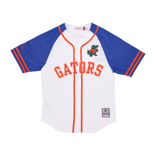 MITCHELL & NESS Casacca Bottoni Uomo Ncaa Practice Day Button Front Jersey Flogat White da uomo