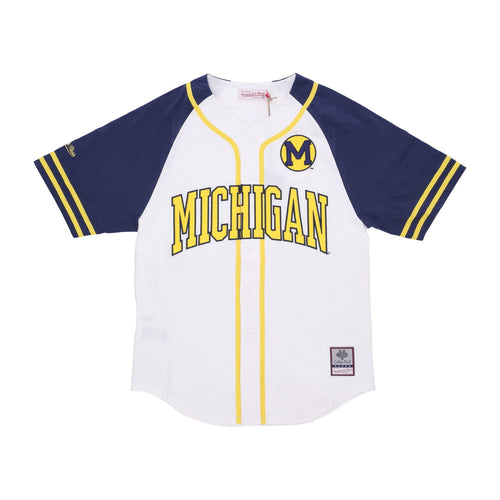 MITCHELL & NESS Casacca Bottoni Uomo Ncaa Practice Day Button Front Jersey Micwol White da uomo