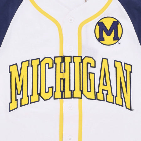 MITCHELL &amp; NESS Casacca Bottoni Uomo Ncaa Practice Day Button Front Jersey Micwol White da uomo