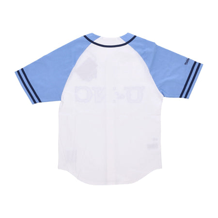 MITCHELL &amp; NESS Casacca Bottoni Uomo Ncaa Practice Day Button Front Jersey Unchee White da uomo