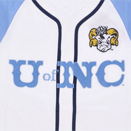 MITCHELL &amp; NESS Casacca Bottoni Uomo Ncaa Practice Day Button Front Jersey Unchee White da uomo