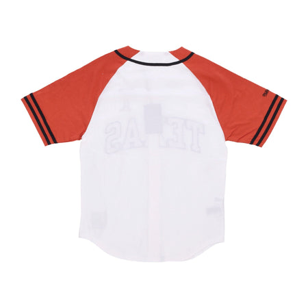 MITCHELL &amp; NESS Casacca Bottoni Uomo Ncaa Practice Day Button Front Jersey Texlon White da uomo