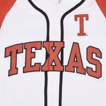 MITCHELL &amp; NESS Casacca Bottoni Uomo Ncaa Practice Day Button Front Jersey Texlon White da uomo