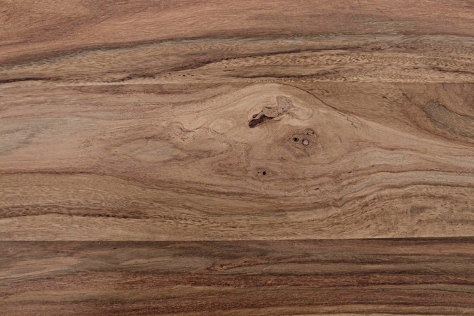 Tavolo Salford allungabile rettangolare, con gambe, piano in legno sheesham, stile design
