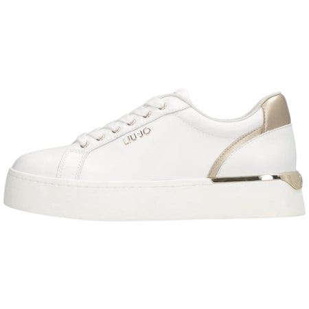 Liu Jo scarpe bianche oro sneakers platform PRETTY