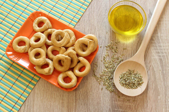 300gr. Taralli al Finocchietto Classici Artigianali Tarallini al finocchio Fatti in Italia Biscotti Ricciardi