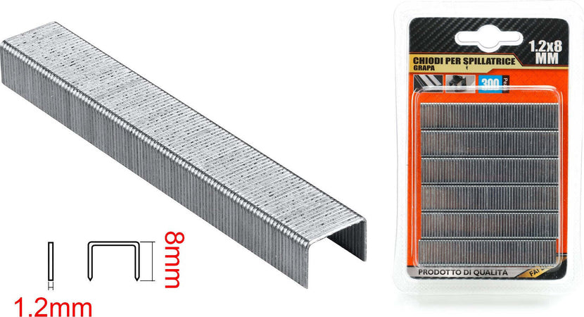 300pcs-Punti-Per-Graffatrice-1,2x8mm