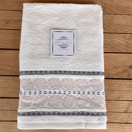 Asciugamani Spugna Botticelli Home Flore Rose