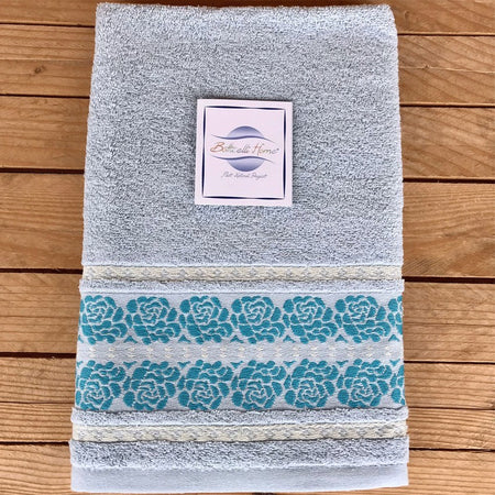 Asciugamani Spugna Botticelli Home Flore Rose