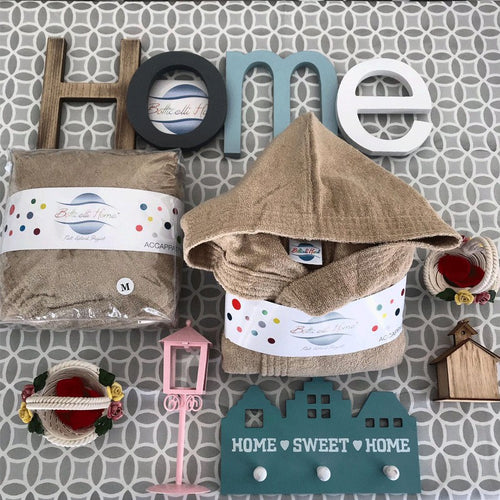 Accappatoio Unisex Botticelli Home in Microspugna di Puro Cotone Ponza