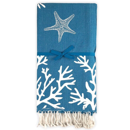 Telo Mare Fouta in cotone Marine