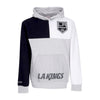 MITCHELL & NESS Felpa Cappuccio Uomo Nhl Tie Breaker Fleece Hoodie Loskin Grey Heather/black da uomo