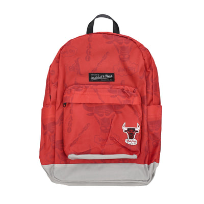 MITCHELL & NESS Zaino Uomo Nba Team Logo Backpack Hardwood Classics Chibul Red da uomo