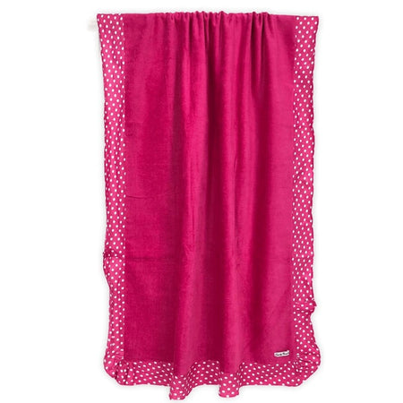 Telo Mare Spugna con balza Pois