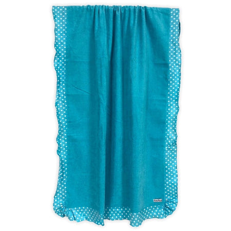 Telo Mare Spugna con balza Pois