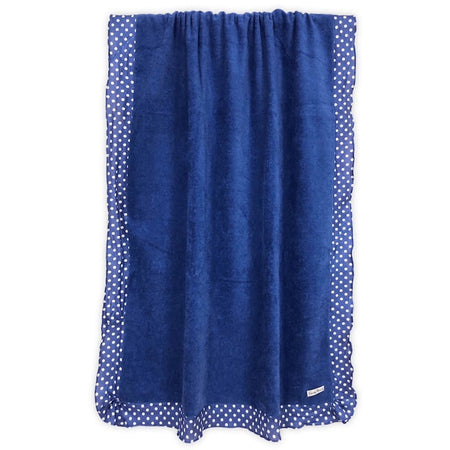 Telo Mare Spugna con balza Pois