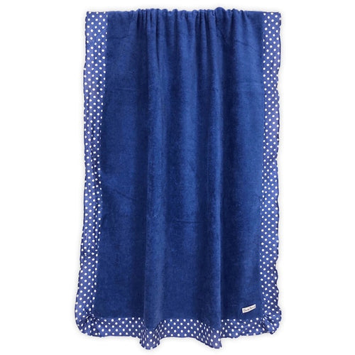 Telo Mare Spugna con balza Pois