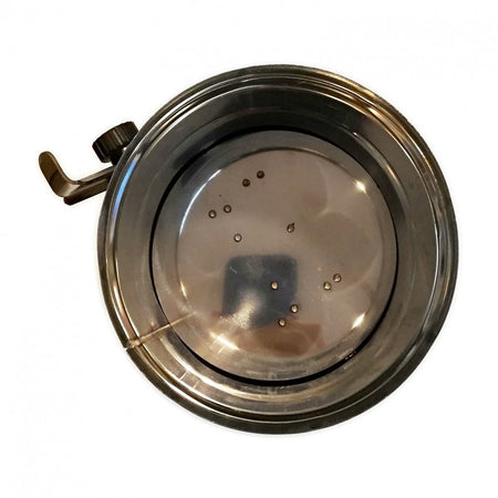 Manicotto MF inox AIR AISI 304 da 200mm con valvola manuale e chiusura quasi totale