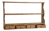 Biscottini PIATTAIA COUNTRY IN LEGNO MASSELLO DI TIGLIO FINITURA NATURALE L107XPR18XH68 CM MADE IN ITALY