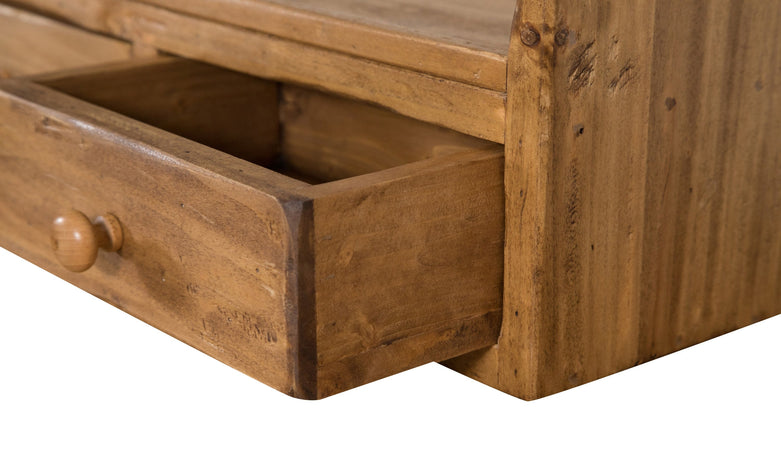 Biscottini Piattaia Country Biscottini legno Tiglio Naturale 107x18x68 con 3 cassetti Made