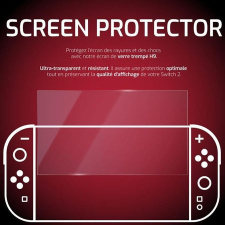Pellicola protettiva per lo schermo - ONLAN - Nintendo Switch 2 - Vetro temperato H9