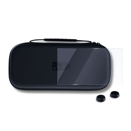 Starter Pack - ONLAN - Nintendo Switch 2 - Custodia nera + Pellicola protettiva + Levette analogiche