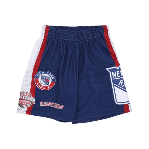 MITCHELL & NESS Pantaloncino Tipo Basket Uomo Nhl Hometown Mesh Short Neyran Navy da uomo