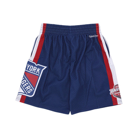 MITCHELL &amp; NESS Pantaloncino Tipo Basket Uomo Nhl Hometown Mesh Short Neyran Navy da uomo