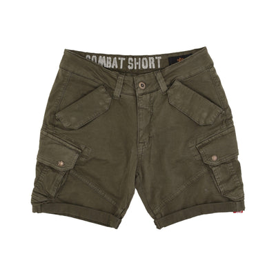 ALPHA INDUSTRIES Pantalone Corto Uomo Combat Short Dark Olive da uomo
