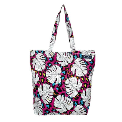 Borsa Mare in Cotone Maculata Fucsia