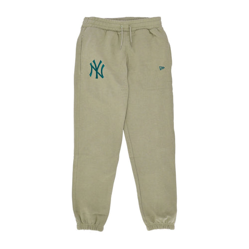 NEW ERA Pantalone Tuta Felpato Uomo Mlb Emb Logo R Jogger Neyyan Washed Khaki da uomo