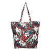 Borsa Mare in Cotone Fiori Tropicali