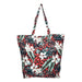 Borsa Mare in Cotone Fiori Tropicali