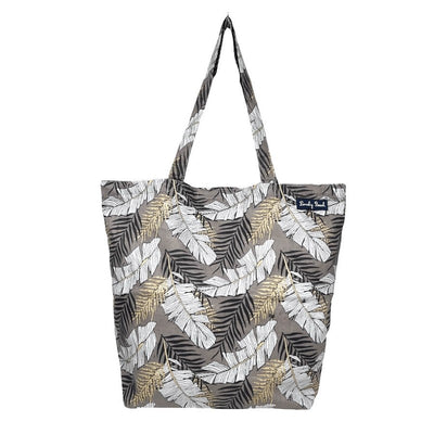 Borsa Mare in Cotone Piume Dorate