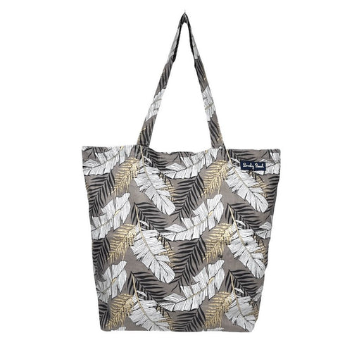 Borsa Mare in Cotone Piume Dorate