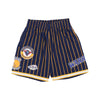 MITCHELL & NESS Pantaloncino Basket Uomo Nba Hometown Mesh Short Hardwood Classics Golwar Navy/gold da uomo