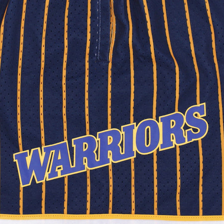 MITCHELL &amp; NESS Pantaloncino Basket Uomo Nba Hometown Mesh Short Hardwood Classics Golwar Navy/gold da uomo