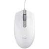 Trust TM101 Eco USB Mouse 1200 dpi - Realizzato con il 50% di plastica riciclata - 3 pulsanti - Uso ambidestro - Cavo da 1,60 m - Bianco
